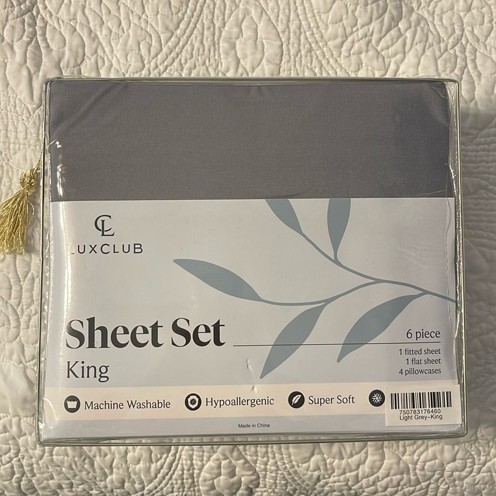 LuxClub Sheet Set King